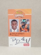 2015 Phillip Dorsett Signed Senior Bowl Rookie Card...Miami. rookie card picture