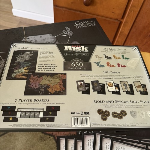 Risk Game of Thrones GOT Board Game Collectible Two Map Boards 100% Complete - Picture 4 of 24