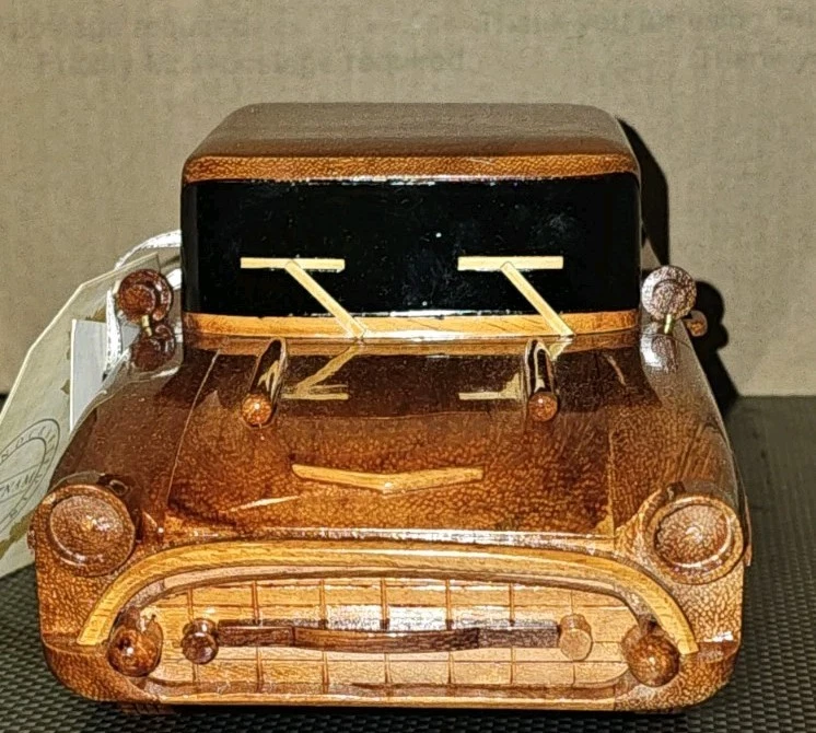 Chevy Bel Air 1957 modelo de coche de madera hecho a mano Foto 2 de 4