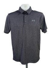 Under Armour Men's Black Playoff Athletic Golf Polo - S