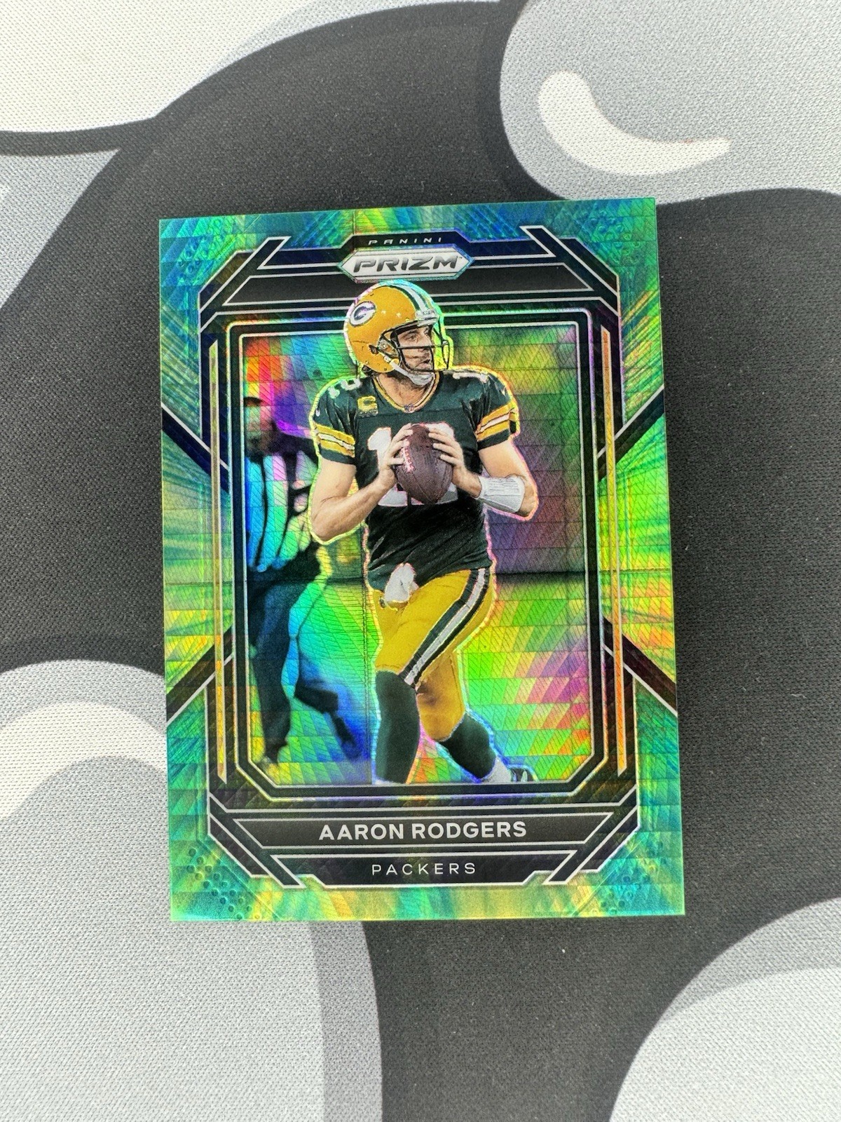 2022 Panini Prizm Aaron Rodgers #103 Green Hyper /175 Packers Color Match