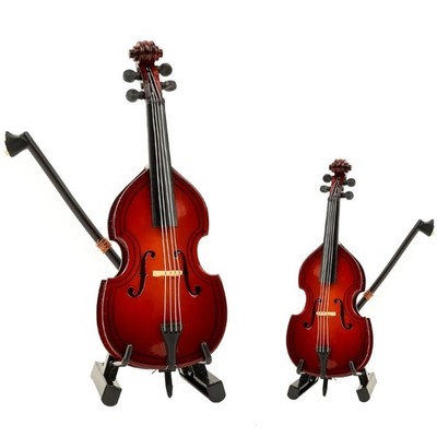 Small 4 String Cello Replicas with Stand Beautiful Ornament Cello Sculpture