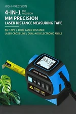 Laser Tape Measure 4-in-1  with Large LCD Display Digital Laser Measurement Tool