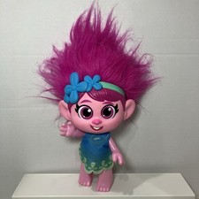 Hasbro DreamWorks Trolls World Tour Toddler Princess Poppy Doll 12  Pink Hair