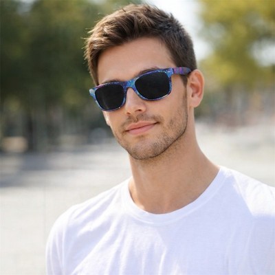 Galaxy Print Sunglasses Black Lenses Unisex UV400 Cosmic Space Shades