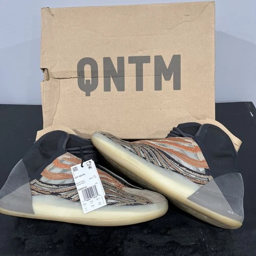 Adidas Yeezy QNTM Flash Orange Basketball Shoes Size US 11 - preowned