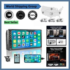 High-Resolution 7-Inch Double DIN Car Stereo with USB, Bluetooth  Equalizer