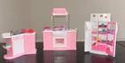 Vintage 1996 Barbie Kitchen Set for Folding Pretty House Believed To Be Complete