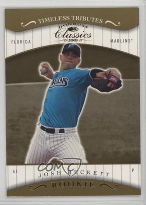 2001 Donruss Classics Rookie Timeless Tributes 7/100 Josh Beckett #105 0ot5