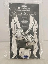 Vintage Howards Scarf Accents Fashion Slide Jewelry Ring Pendant Silver