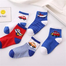 5 Pairs/Lot Autumn Winter Kids Cotton Socks Boy Girl Fashion Sport'S Soft Socks