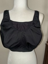 Glamorise Sports Bra Womens Elite Performance Mesh Underwire Black 40 G