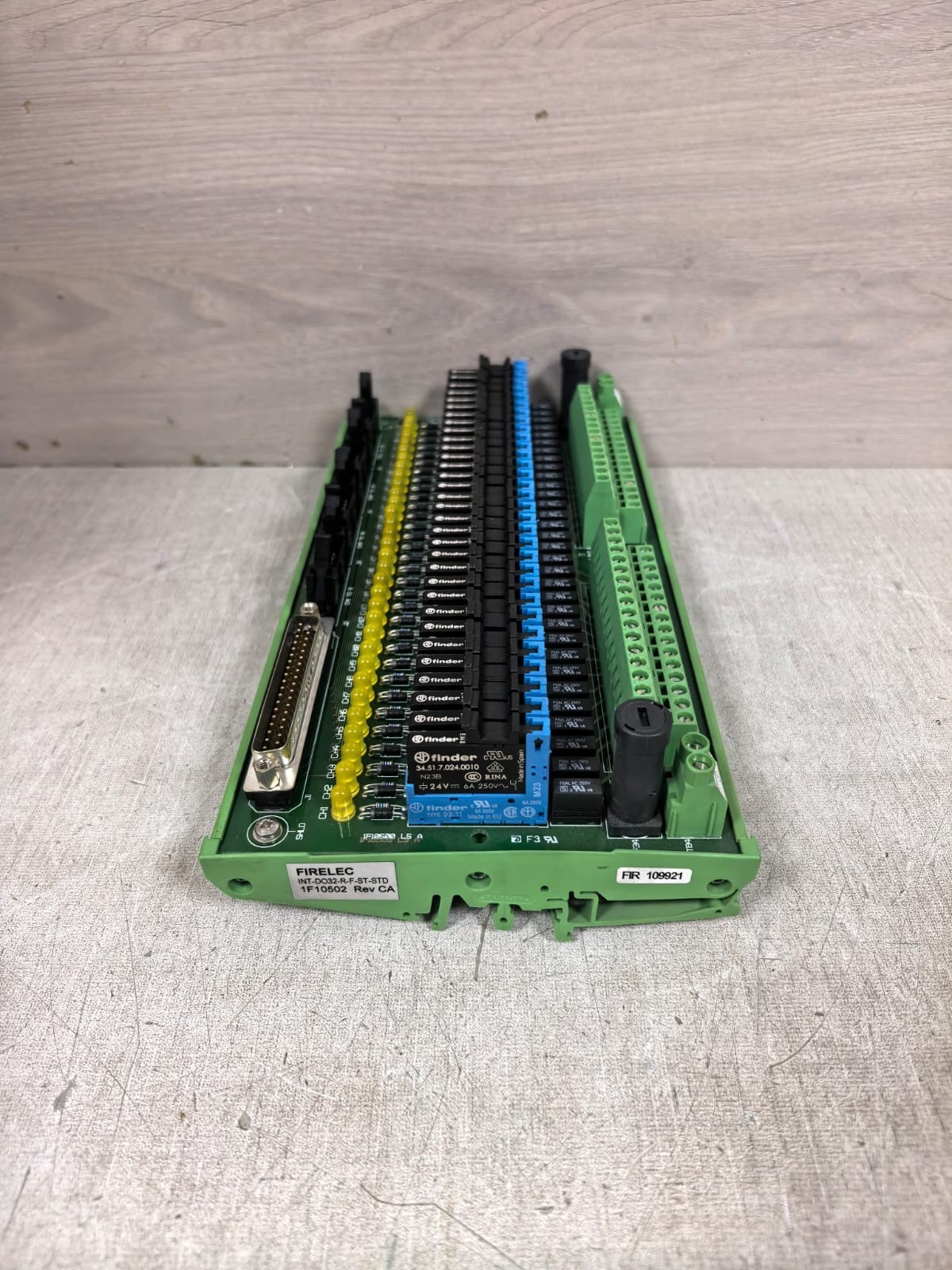 FIRELEC 1F10387 / 1F10389 REV FC FIRELEC INT-DO32-R-F-ST-STD 1F10502 REV CA INDUSTRIAL INTERFACE BOARD 5