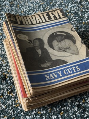 Private Eye Magazines 75x various Issues 418 to 931 Late 1970s to Early 1990s