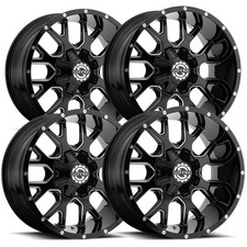 Set-4 Scorpion Sc-19 20x10 5x55x5.5 -19mm Blackmilled Wheels Rims 20 Inch