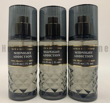 Bath Body Works Midnight Addiction Mist Mini Travel 2.5 oz S/3 A2129