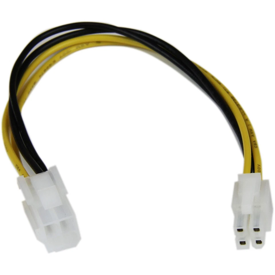 Startech 8in Atx12v 4 Pin P4 Cpu Power Extension Cable - 8 (atxp4ext)" - Image 2 of 4