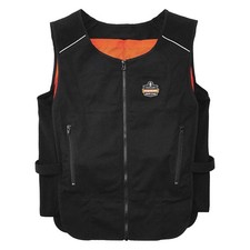 ERGODYNE 6260 Cooling Vest,Cold Pack Inserts,Zipper 55EE45