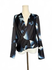 Diane von Furstenberg DVF Silk Abstract Wrap ...