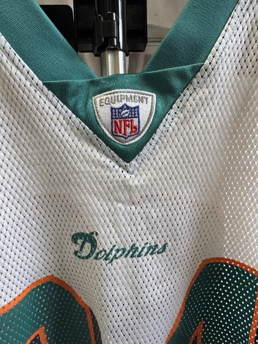 NFL DOLPHINES R WILLIAMS 34 XL MEN WHITE AND GREEN JERSEY - Picture 3 of 9