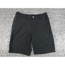 Columbia Performance Shorts Mens 34 Black Good Hiking Trail Zip Pocket