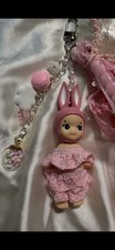 Custom Pink Bunny Doll Bag Charm - Sonny Angel Dupe - Cute Gift Idea