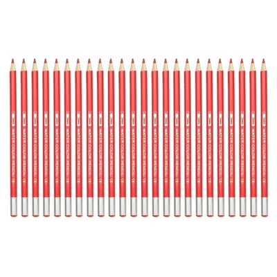 24 Aquarellstifte zum Ausmalen, Zeichnen, Malen, leuchtend rot