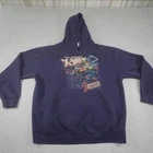 Vintage Marvel Comics Wolverine Hoodie Mens XL Purple The Uncanny X-Men Graphic