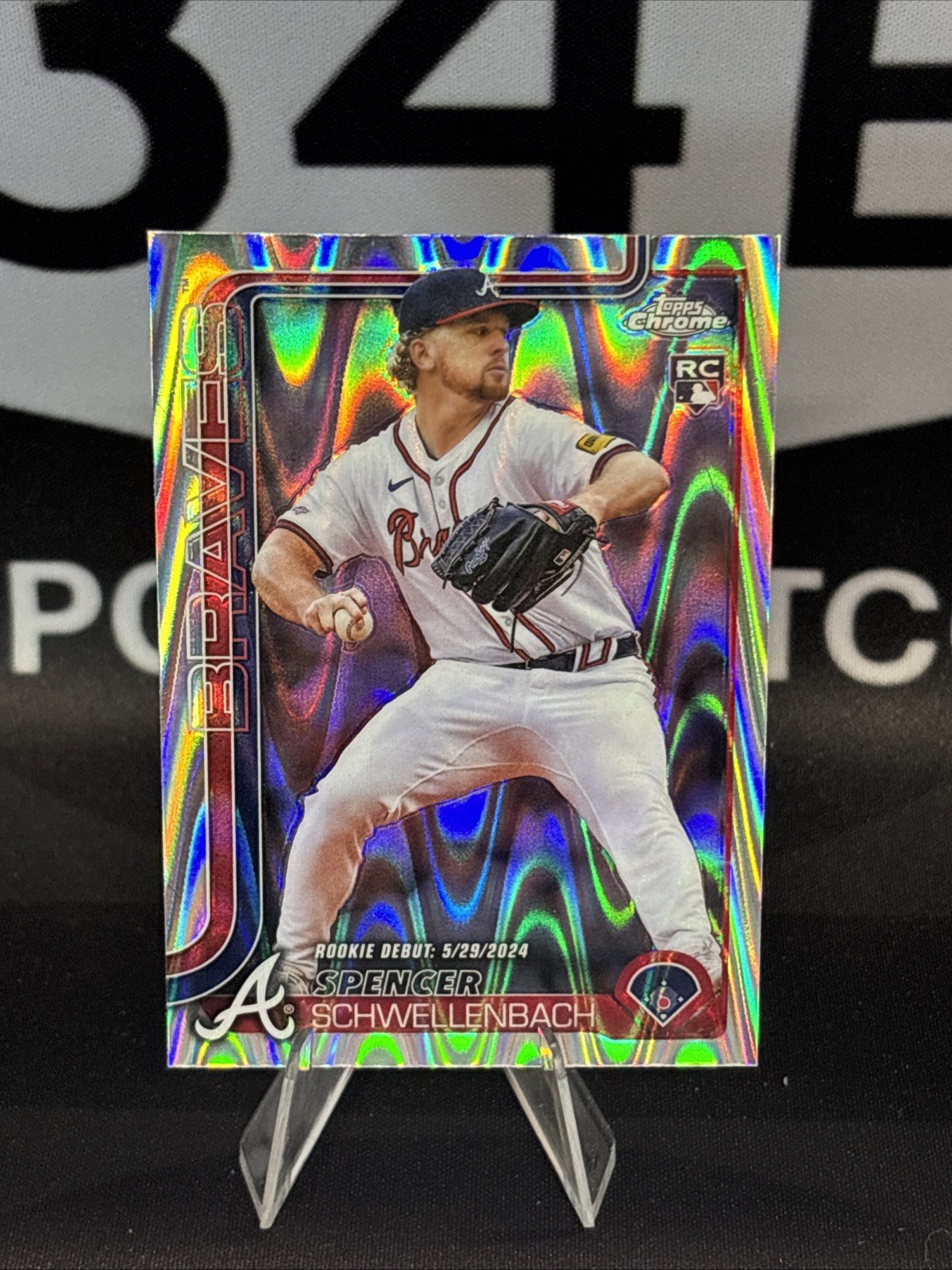 2025 Topps Chrome Update Rookie Debut Spencer Schwellenbach #USC132 RayWave