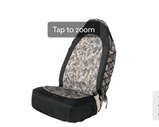 Cabelas Camo Bucket Seat Cover Trail Gear Low Black Universal Fit Jeep Truck