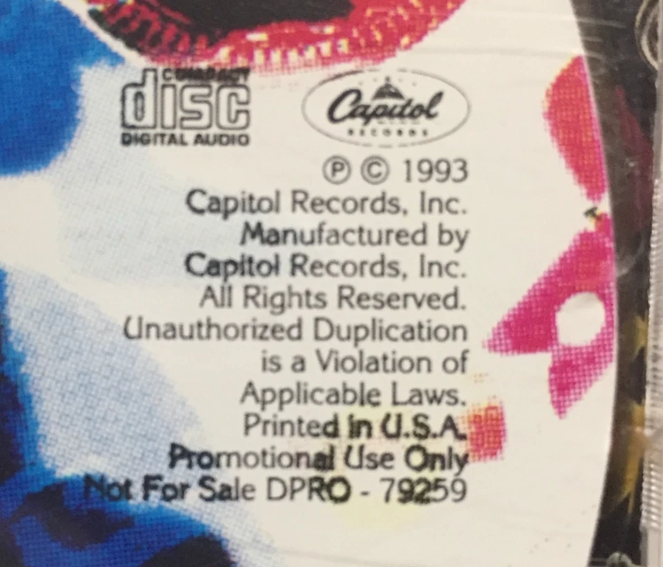 Cocteau Twins - Evangeline EP (CD,1993,Capitol,PROMO) DPRO-79259,RARE ADVANCE CD Foto 4 de 4