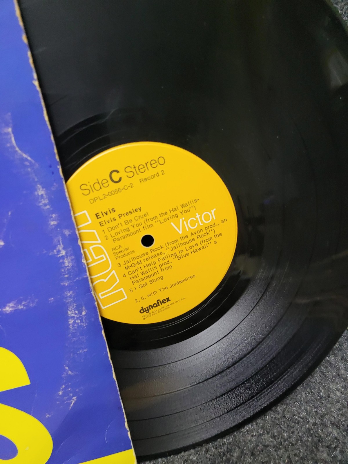Vintage Elvis Presley 2LP Vinyl ELVIS RCA Victor Dynaflex DPL2-0056 USA 1973