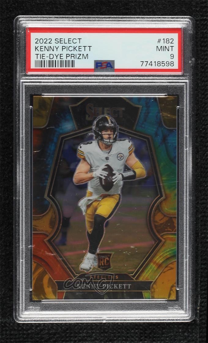 2022 Select Premier Level Tie-Dye Prizm 6/25 Kenny Pickett PSA 9 Rookie RC 05f4