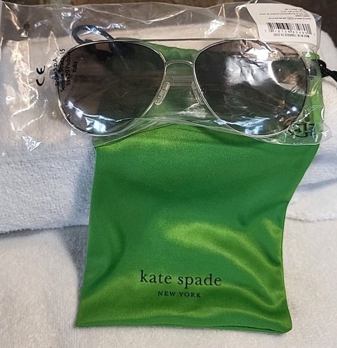 Kate Spade AVIATOR SUNGLASSES Emmaline Rose Gold NEW IN Package