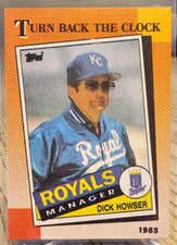 1990 Topps Turn Back The Clock Dick Howser #661 Royals