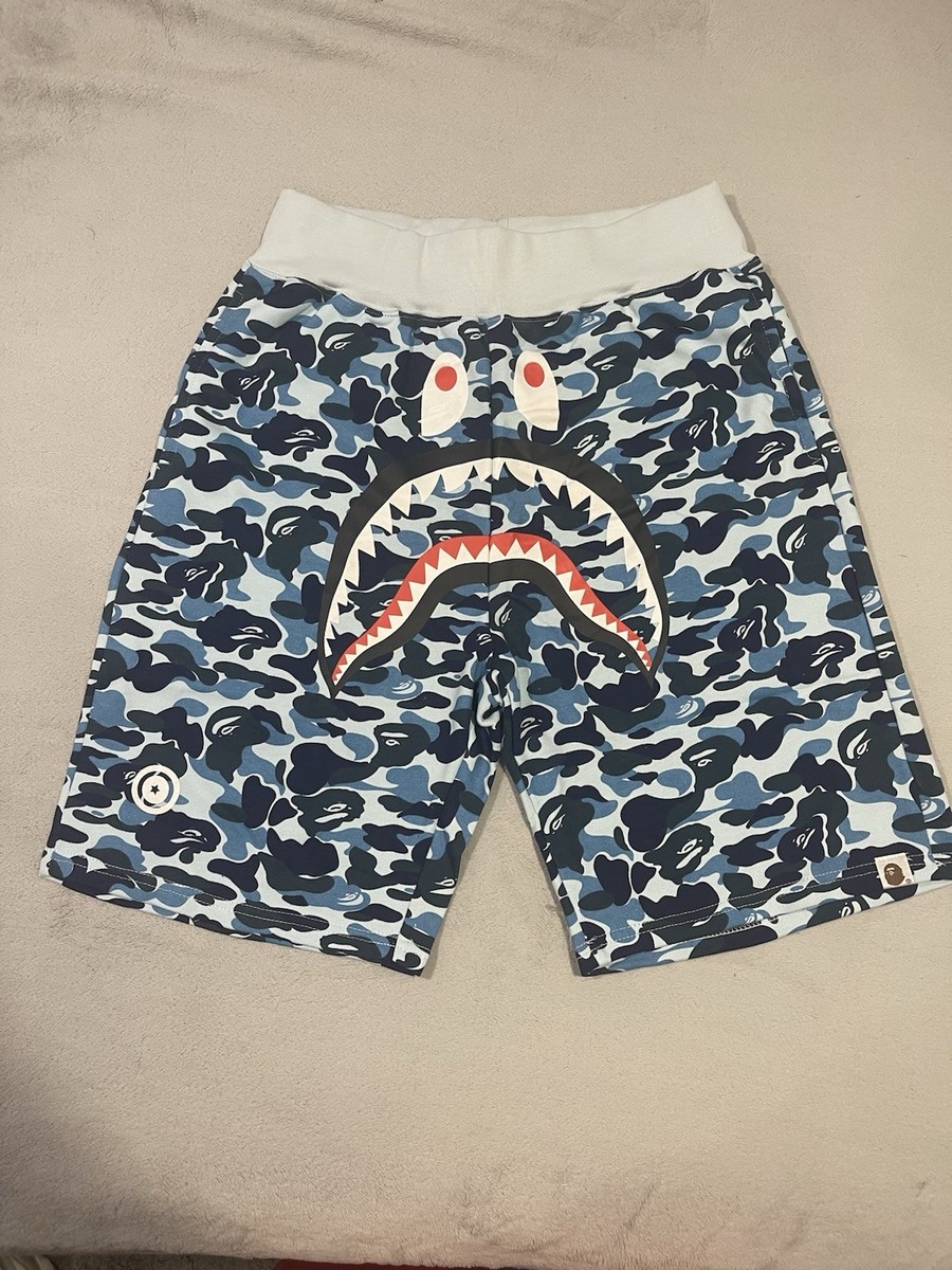 Bape ABC Camo Blue Sweat Shorts a Bathing Ape Size XL | eBay