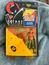 BATMAN ANIMATED SERIES ROBIN TURBO GLIDER ACTION FIGURE NOC KENNER 1992