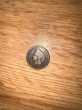1895 Indian Head Penny, circulated, details visible, slightly nicked around rim