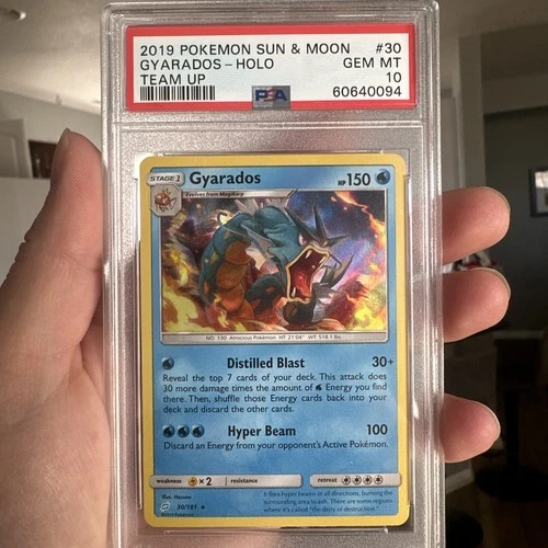 Gyarados 30/181 Sun and Moon -Team Up Holo! PSA 10 Low Pop