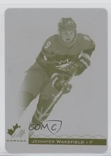 2017 Team Canada Juniors Printing Plate Yellow 1/1 Jennifer Wakefield #18 a2w