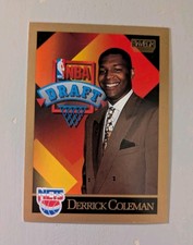 1990-91 Skybox - Derrick Coleman Rookie Card #362 VG New Jersey Nets. rookie card picture