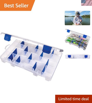 #ad 4007 Tuff Tainer Customizable Tackle Box with Anti Rust Dividers $10.99