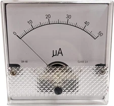 Ammeter DC 0-50µA Meter Movement, 1µA Resolution by Electronix Express (1) 