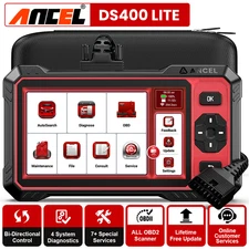 ANCEL DS400 Lite Bidirectional OBD2 Scanner Car Diagnostic ABS SRS Transmission