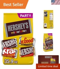35.9 oz Miniatures Assorted Chocolate Candy Party Pack for Sweet Celebrations