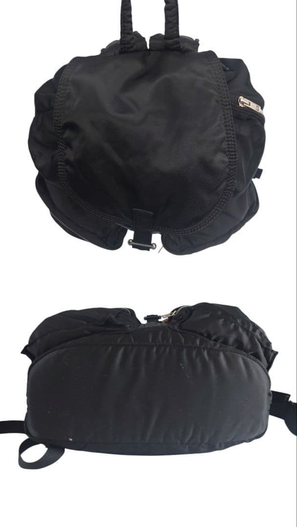 Yoshida Porter Tanker Double Zip Backpack A4 Nylon Black Men's
