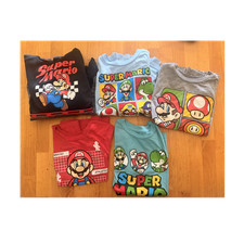 Super Mario Boys Hoodies  Sweatshirts Lot Size 6 Multicolor Mario Luigi Yoshi