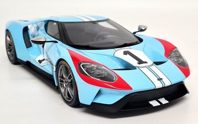 GTSpirit 1/43 Ford GT Heritage Edition Le Mans Tribute #1 Resin Modell Supercar