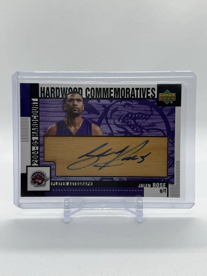 2004-05 Upper Deck Hardwood Commemoratives Auto Jalen Rose Raptors #HC-JA - Image 3 of 3