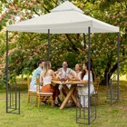 Aplus 8x8Ft 2-Tier Gazebo Top Replacement Outdoor Patio Canopy Cover Ivory — photo 9